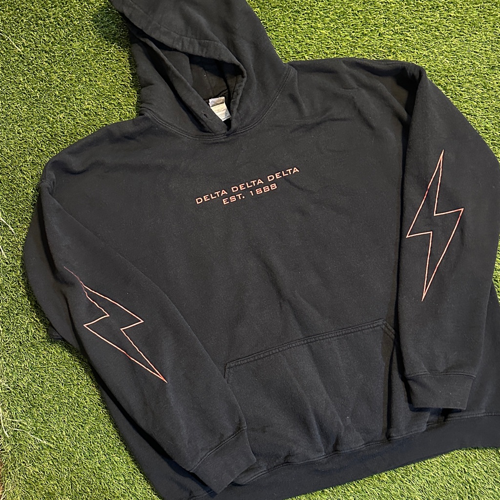 Black Delta Delta Delta Est 1888 Hoodie